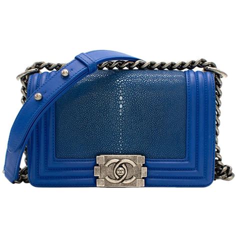 chanel boy bag electric blue